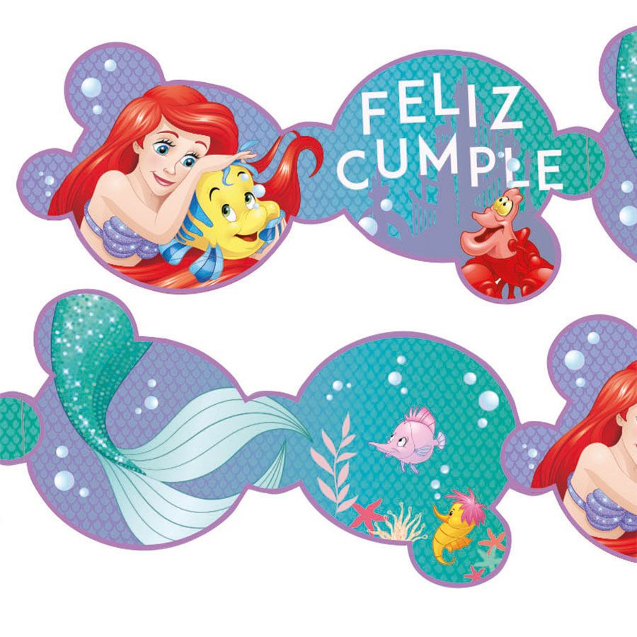 Banderín Cumpleaños - Sirenita