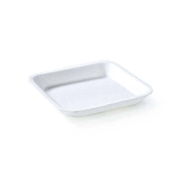 Bandeja de espuma para alimentos 15×15 cm (descartable) – cuadrada