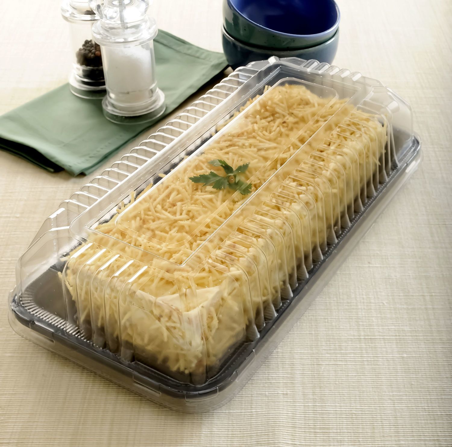 Tortera G65Mbne Torta Rectangular Tapa Baja Base Negra
