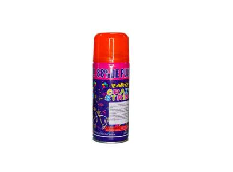 Serpentina en aerosol para fiestas — lista para usar (Rojo)