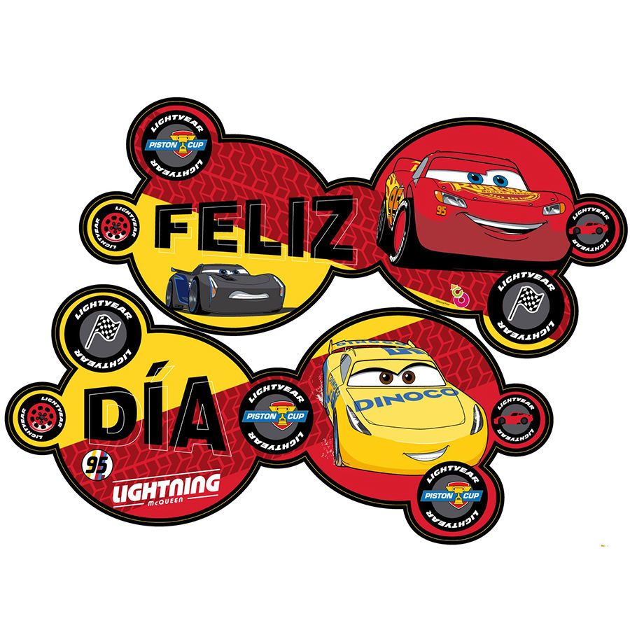 Cartel de Cumpleaños - Cars