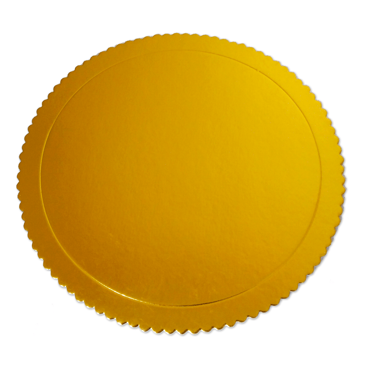 Base para torta con vuelos 30cm color oro