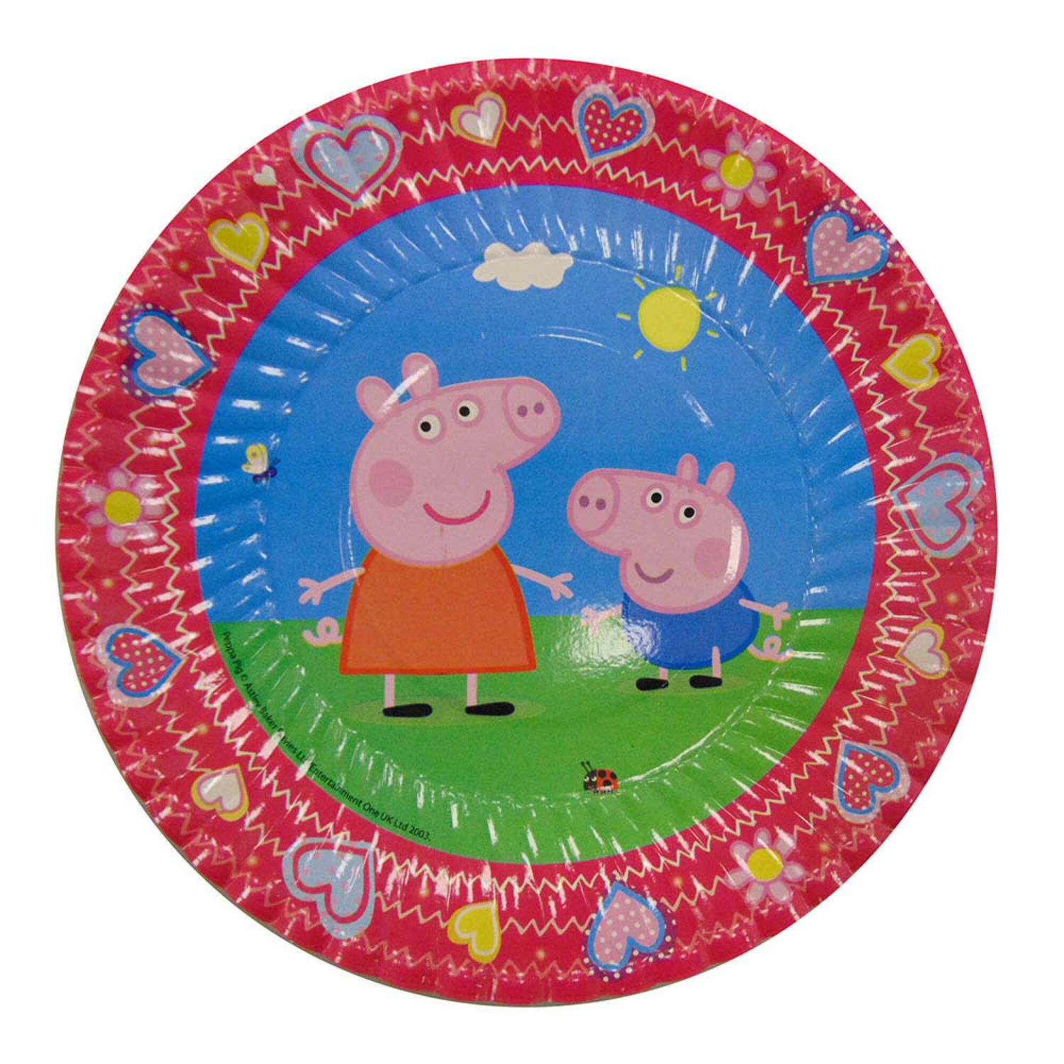 Platos Descartables Peppa Pig (x10 unidades)