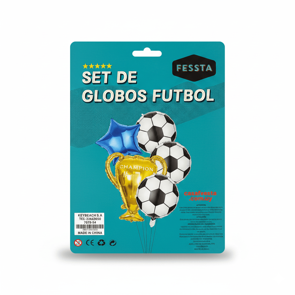 Set de globos metal UY x 5