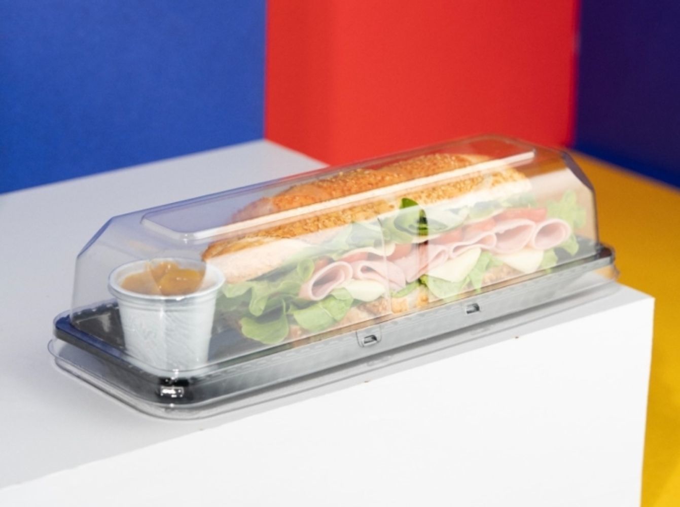 Tortera G63Ct Envase Plastica Otras Torta Rectangular Alta
