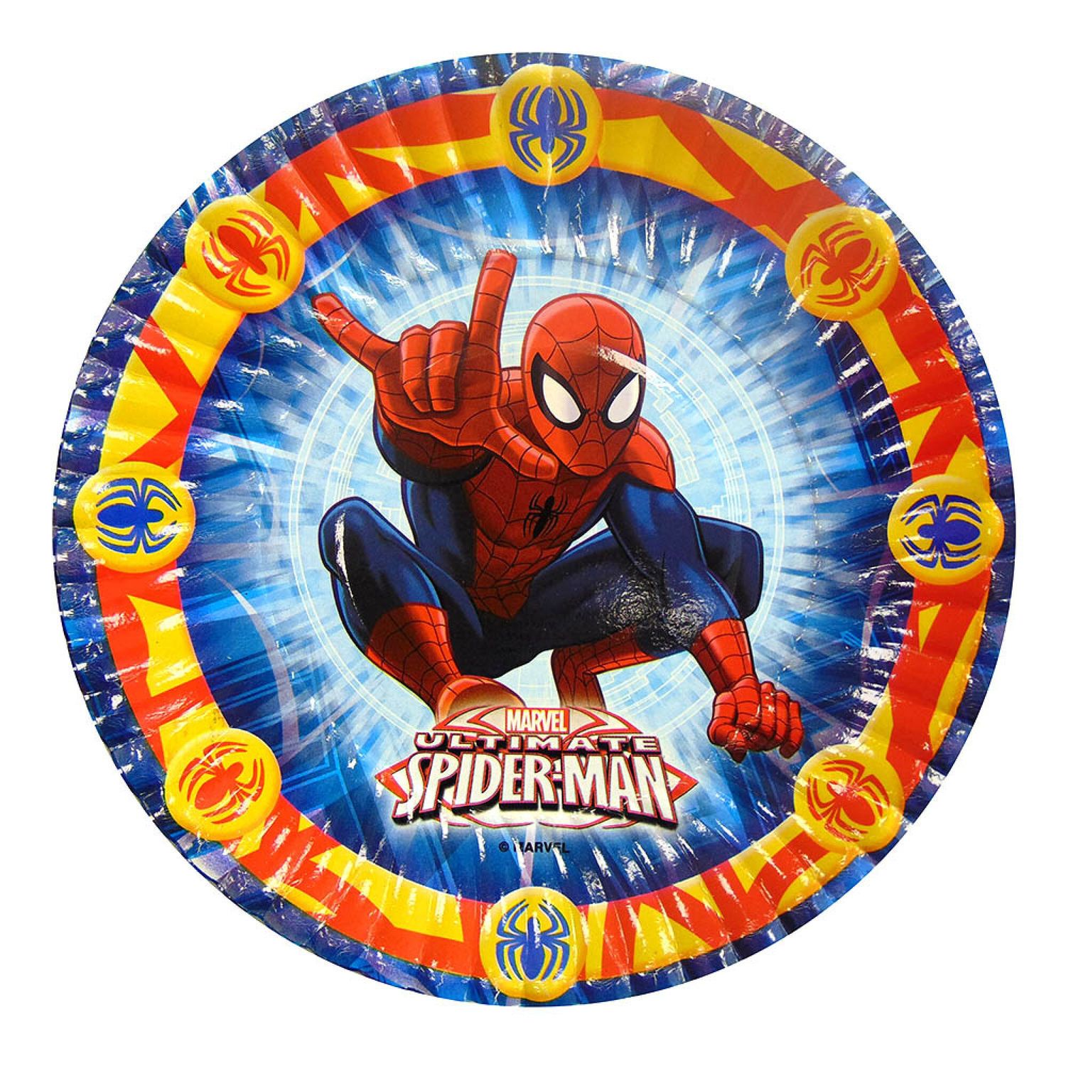 Platos Descartables Spiderman (x10 unidades)