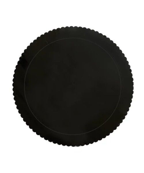 Base para torta con vuelos 25cm color negro
