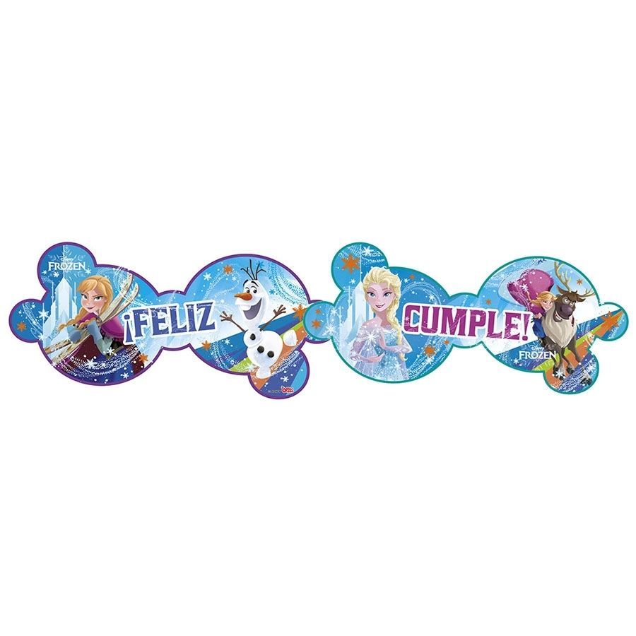 Cartel “Feliz Cumpleaños” Frozen