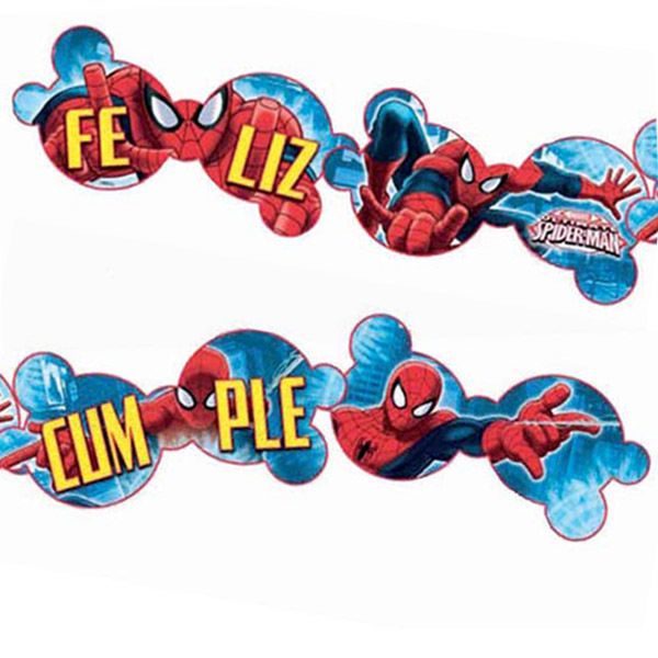 Cartel “Feliz Cumpleaños” Spiderman