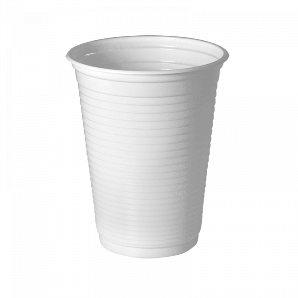 Vaso plástico blanco para bebidas 180 ml