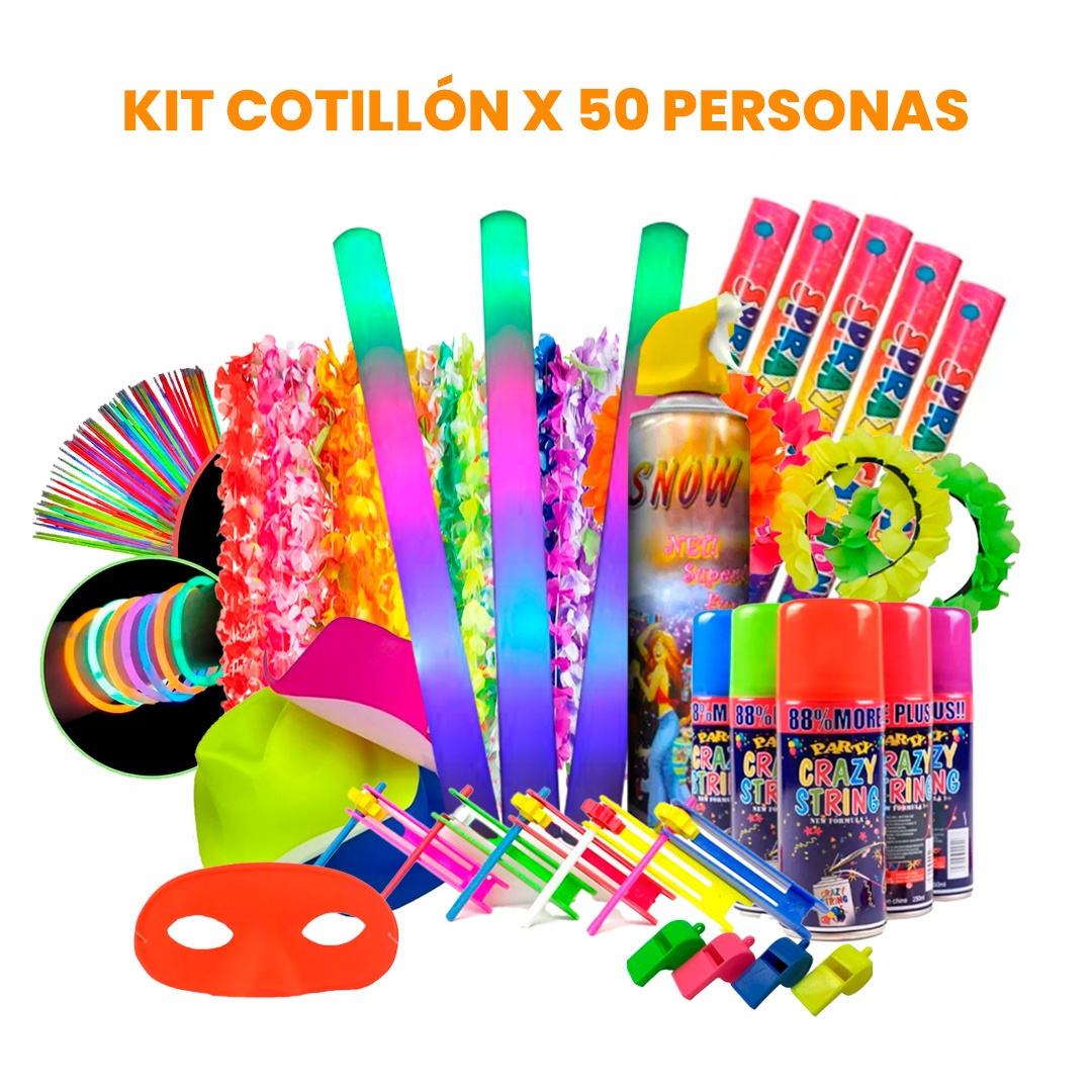 Kit de Cotillon x 50 personas