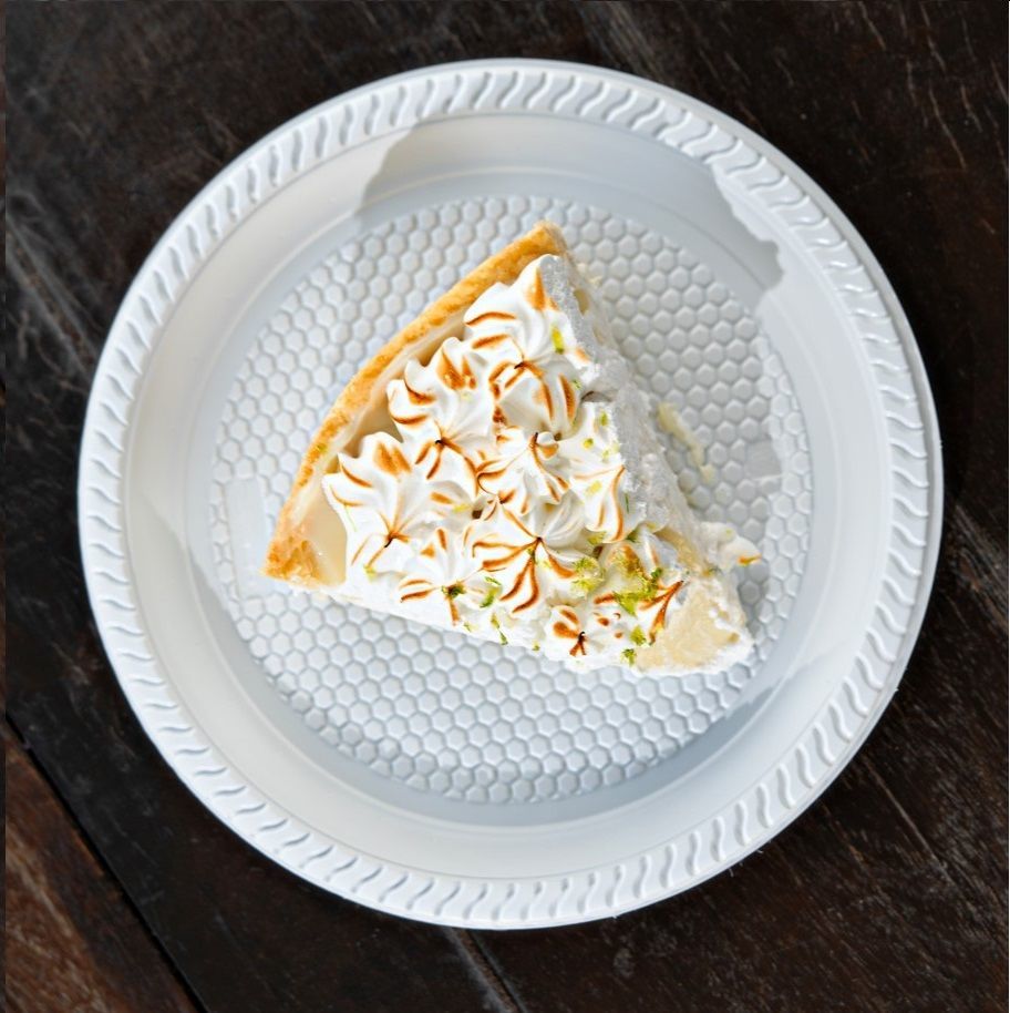 Plato pequeño línea blanca (x10 unidades, descartables)