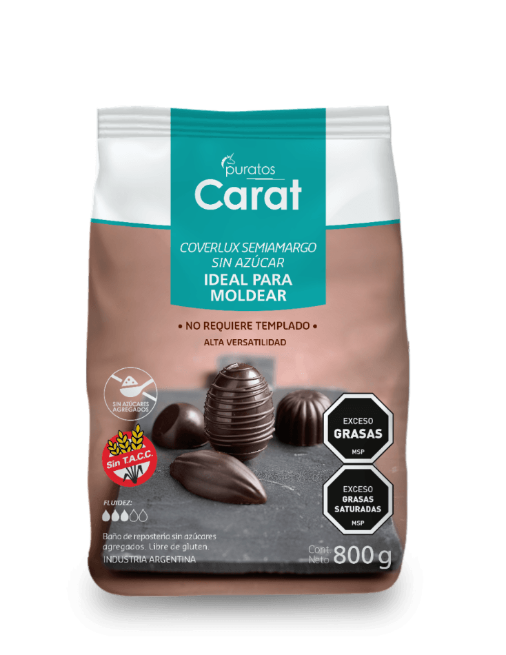 Carat -  Chocolate Semiamargo - Gotas sin azucar