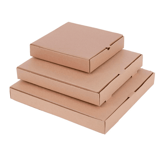 Caja para pizza marrón 28 × 28 cm