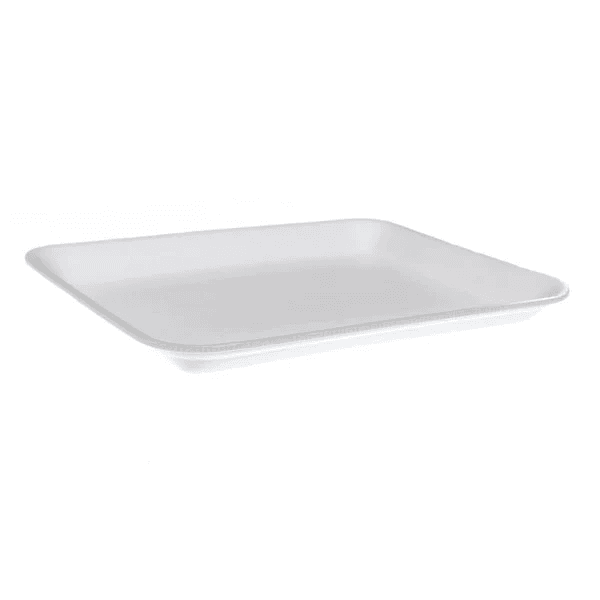 Bandeja de espuma para alimentos 18 cm × 22 cm (descartable)