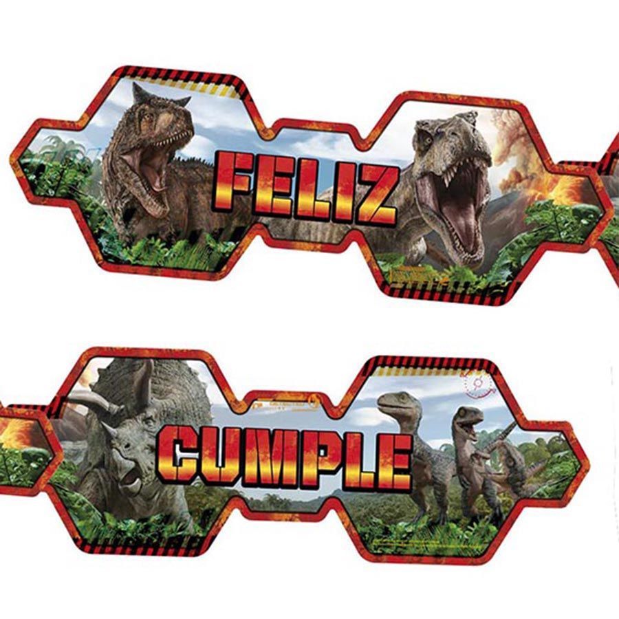 Cartel Cumpleaños - Jurassic Word
