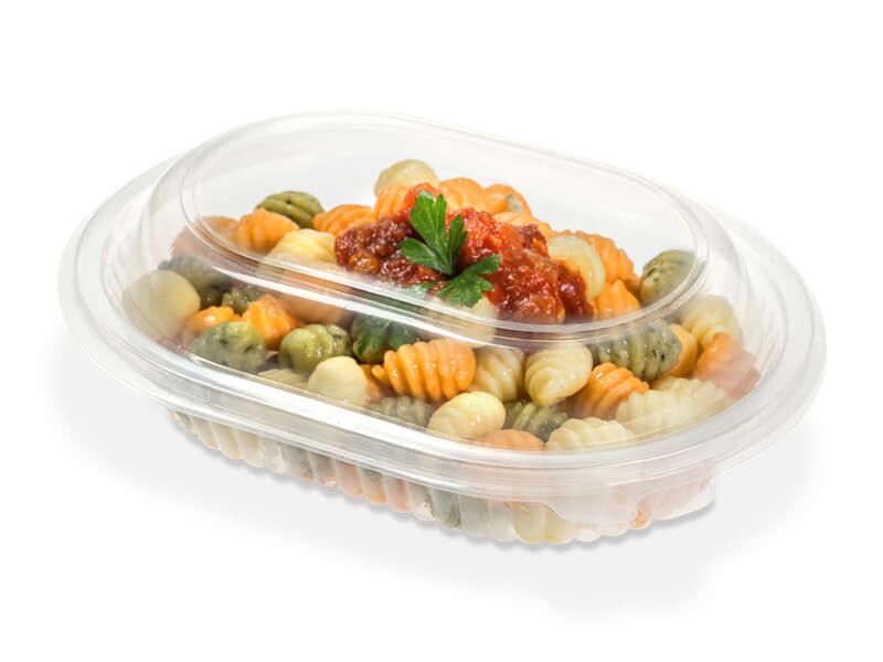 Estuche de polipropileno para alimentos 17 × 17 × 8 cm (sin tapa)