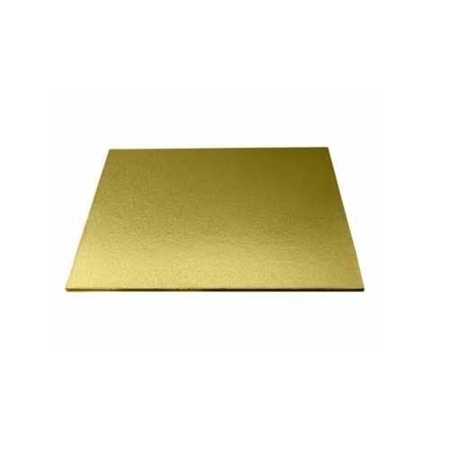 Base Para Torta Cuadrada Color Oro 30x30cm
