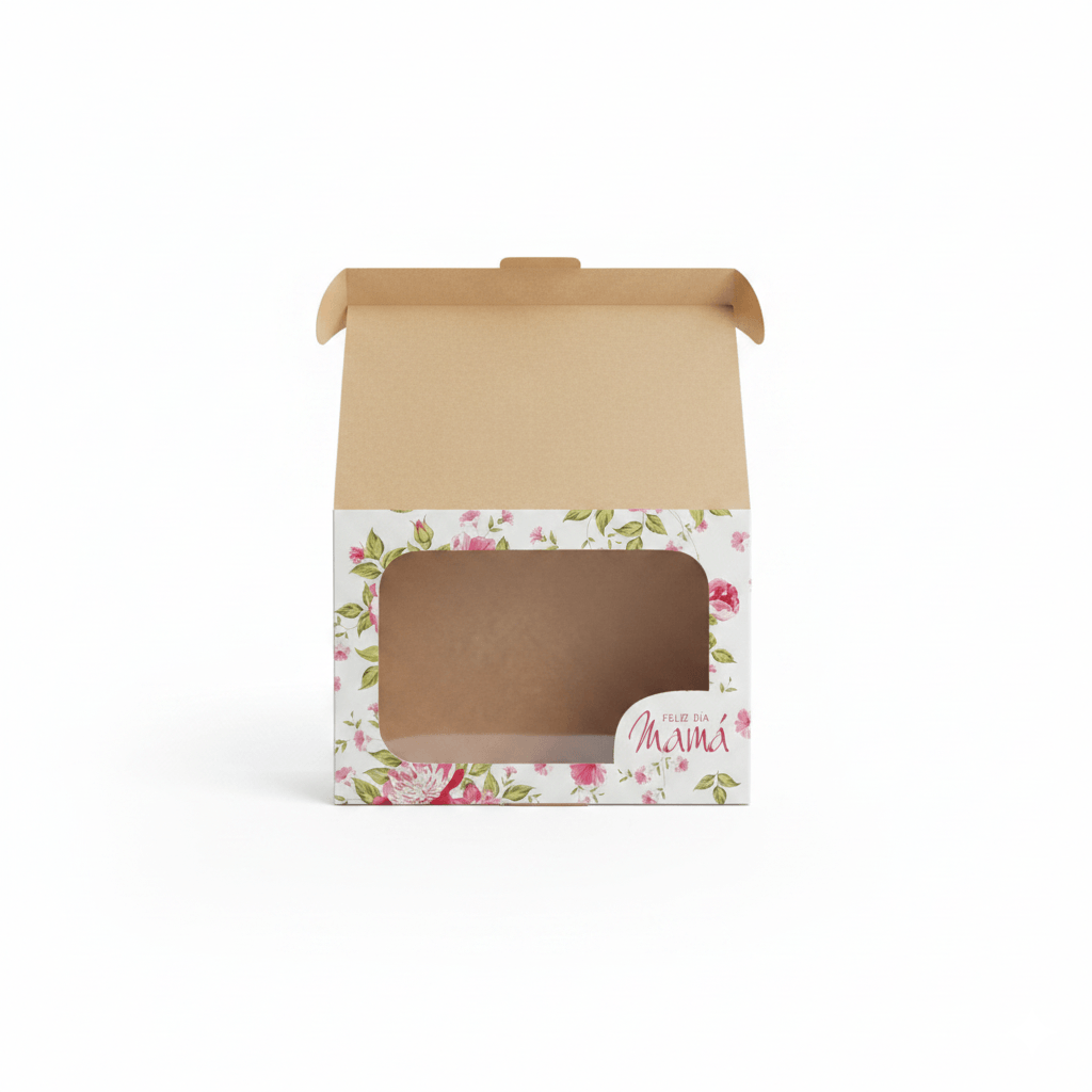 Caja Día de la Madre con Visor 21 x 15 x 7 cm con Cordón