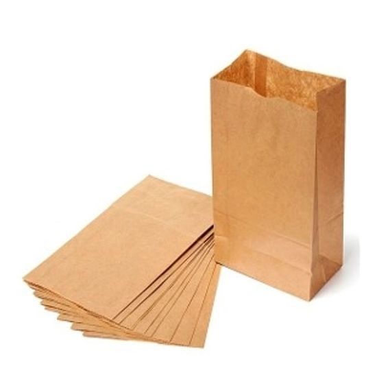 Bolsa de papel para bizcochos kraft marrón Nº 3 – 15,5 × 27 cm