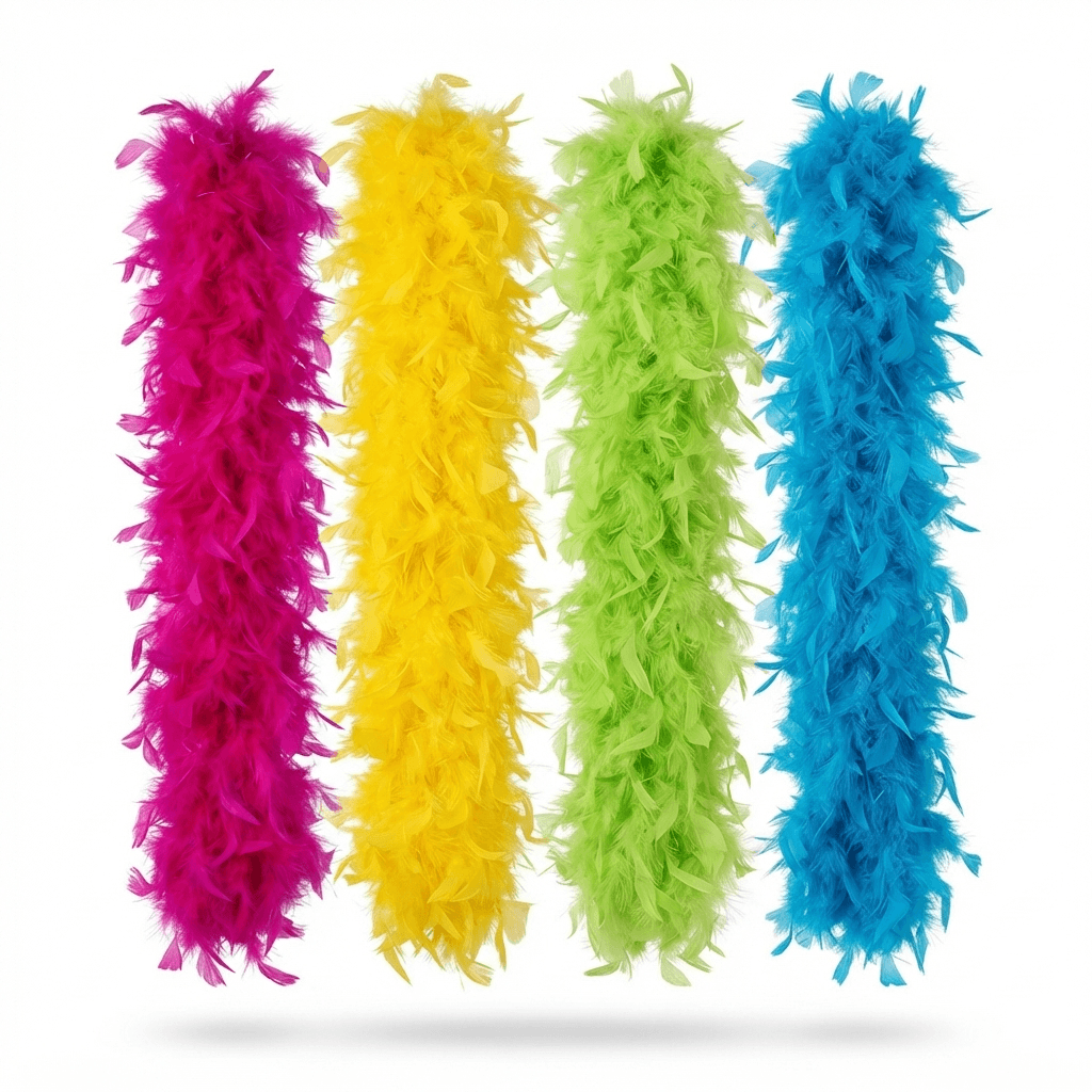 Boa De Plumas Varios Colores