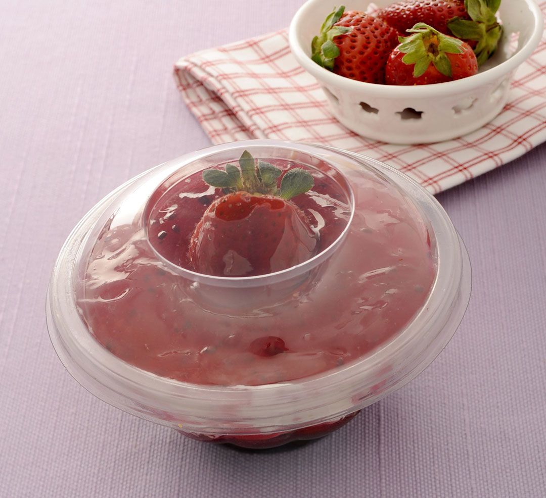 Pote transparente redondo chico
