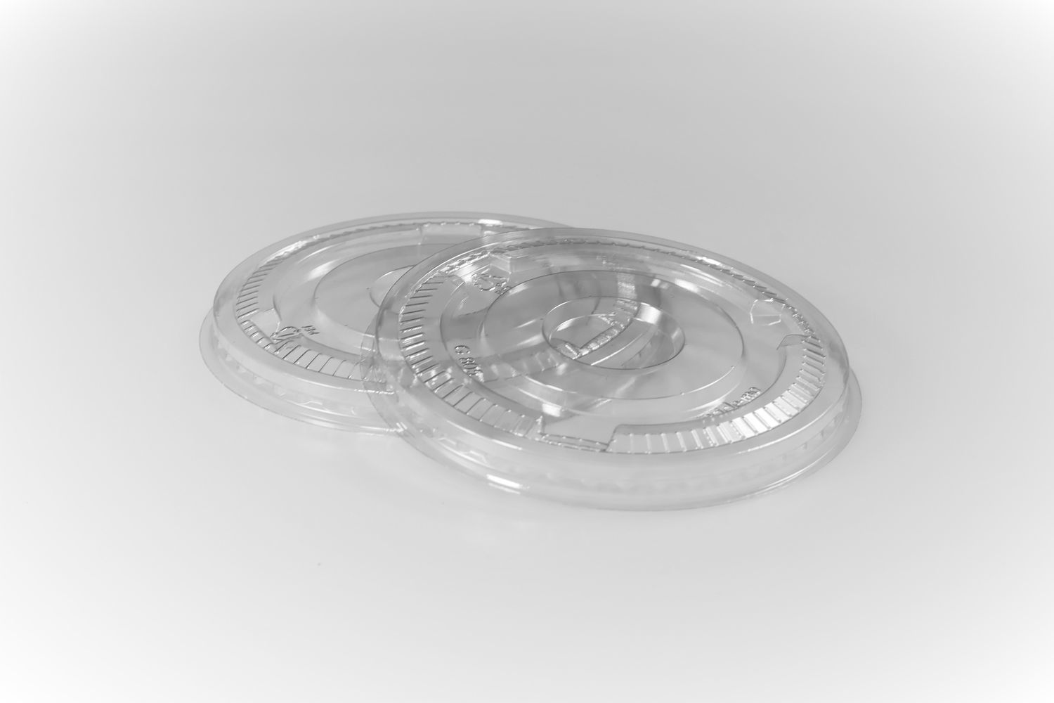 Tapa plana para vaso con orificio para sorbete