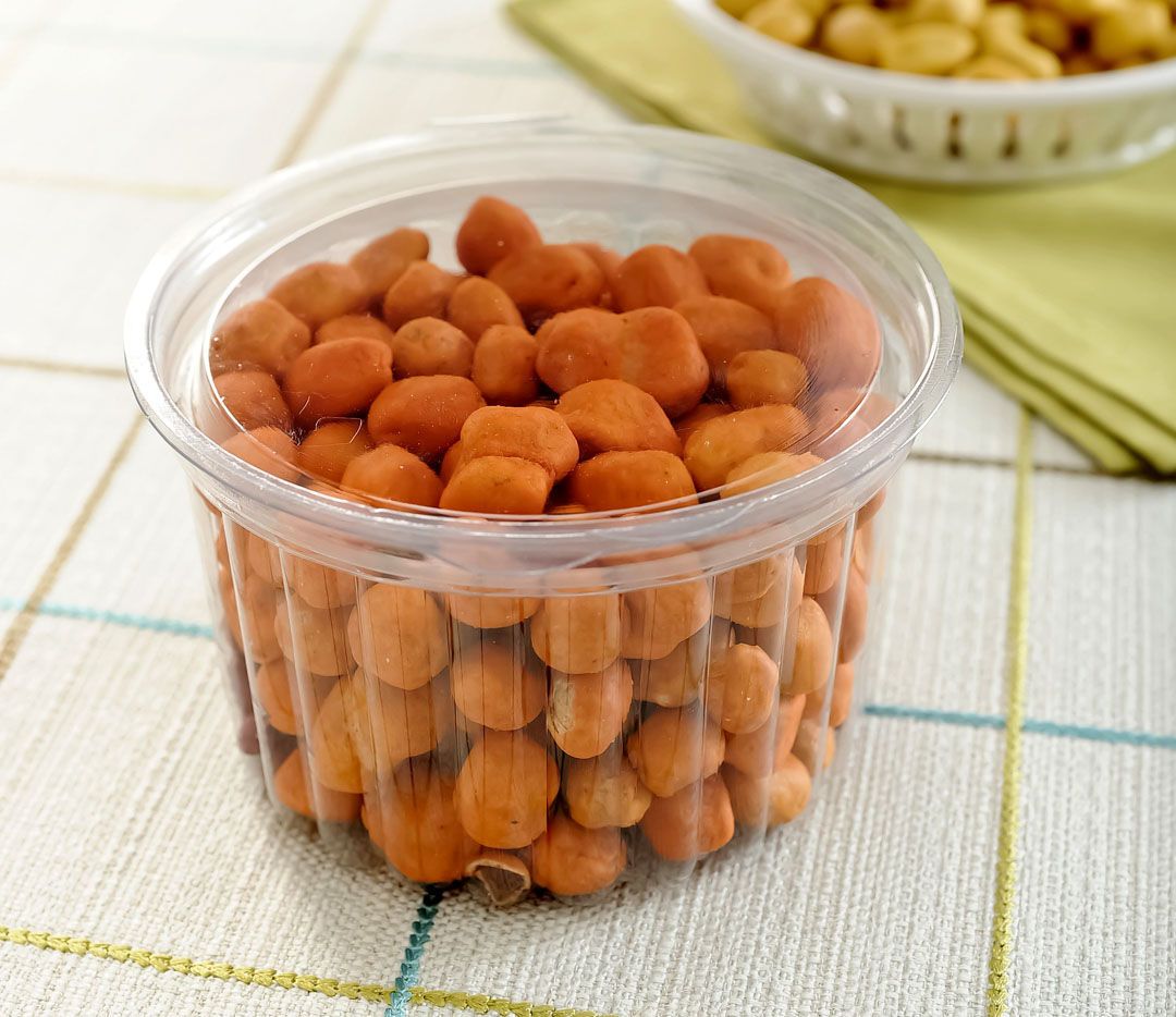 Pote Redondo Transparente con Tapa a Presión 450 ml (Texturado)