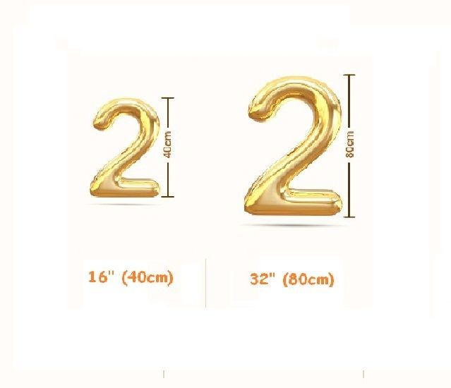 Globo número 0 Dorado Metalizado para decoración de fiestas R16