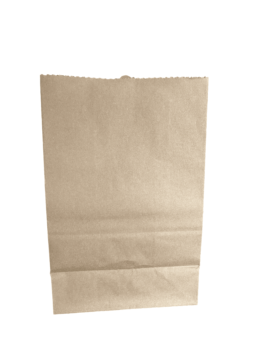 Bolsa de papel kraft marrón 22 × 34 × 14 cm