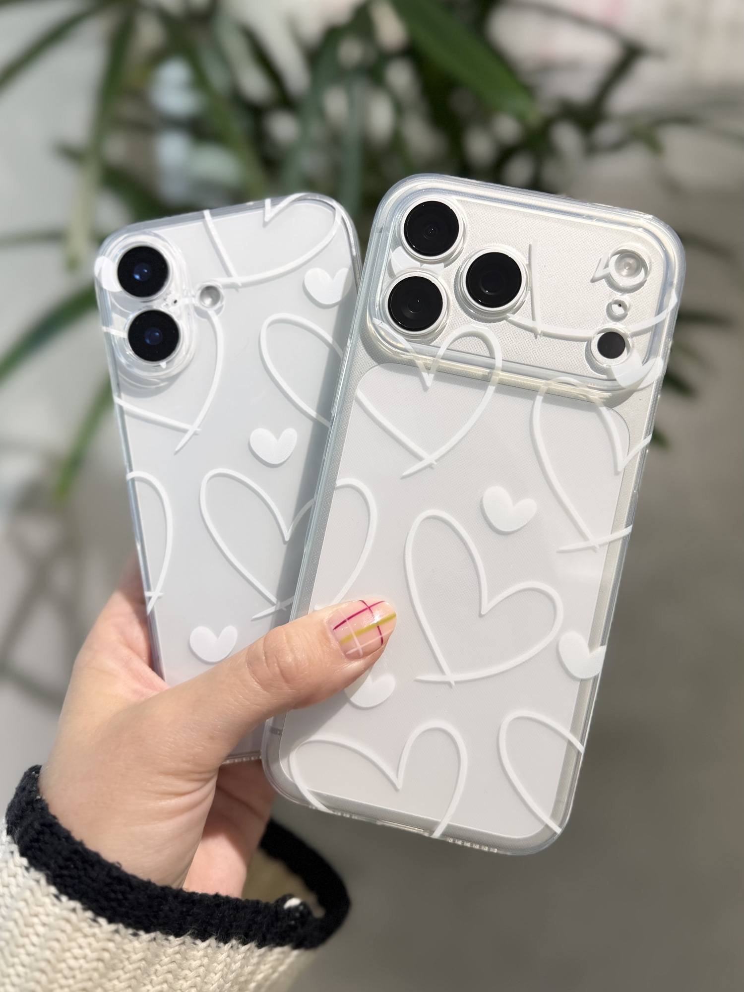 CASE WHITE HEARTS
