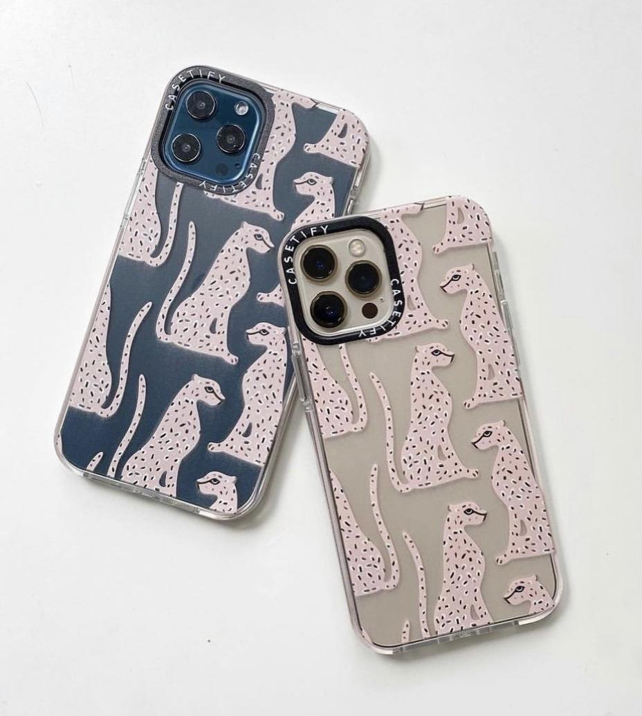 CASE LEOPARDOS ROSA