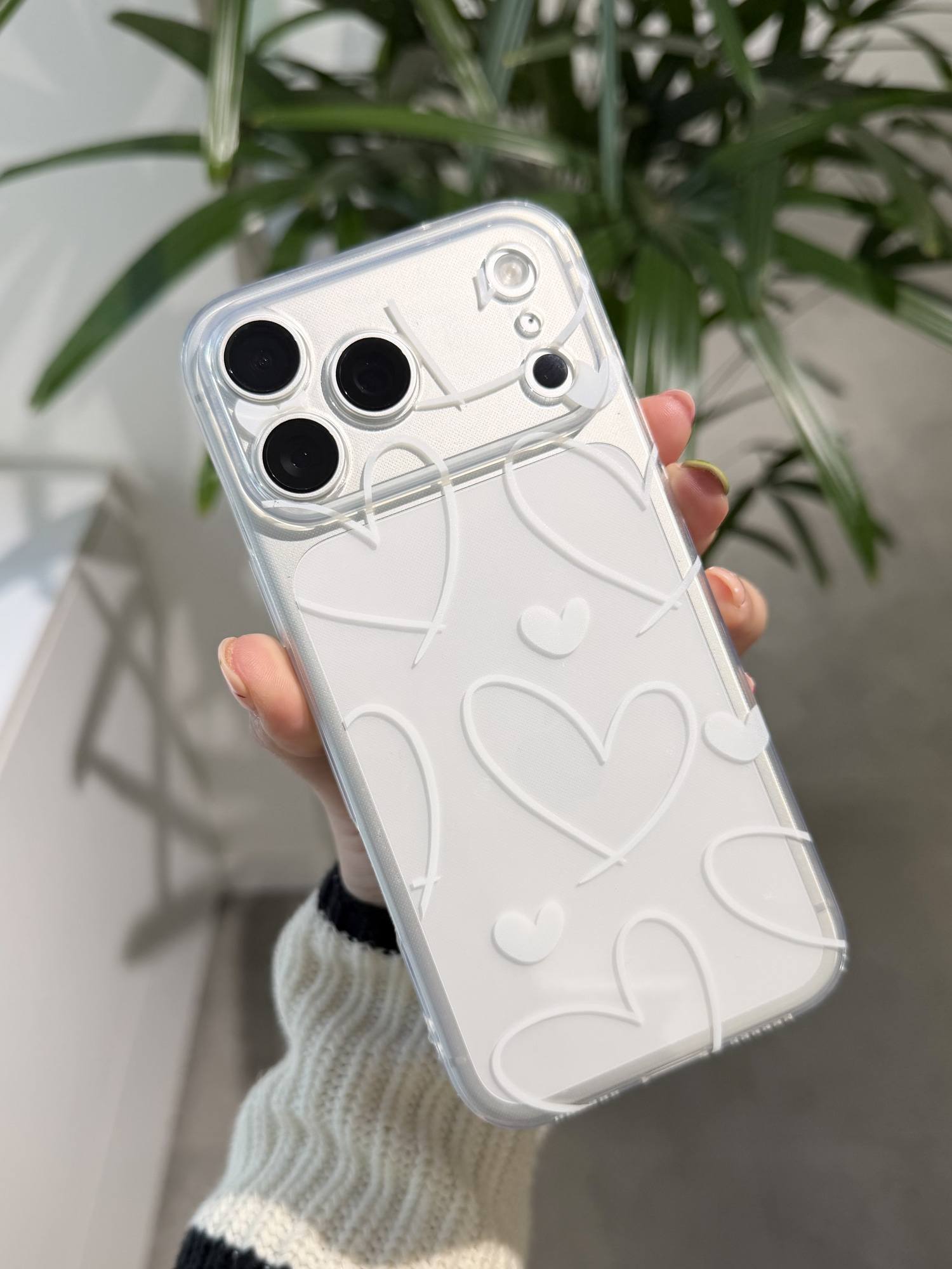 CASE WHITE HEARTS