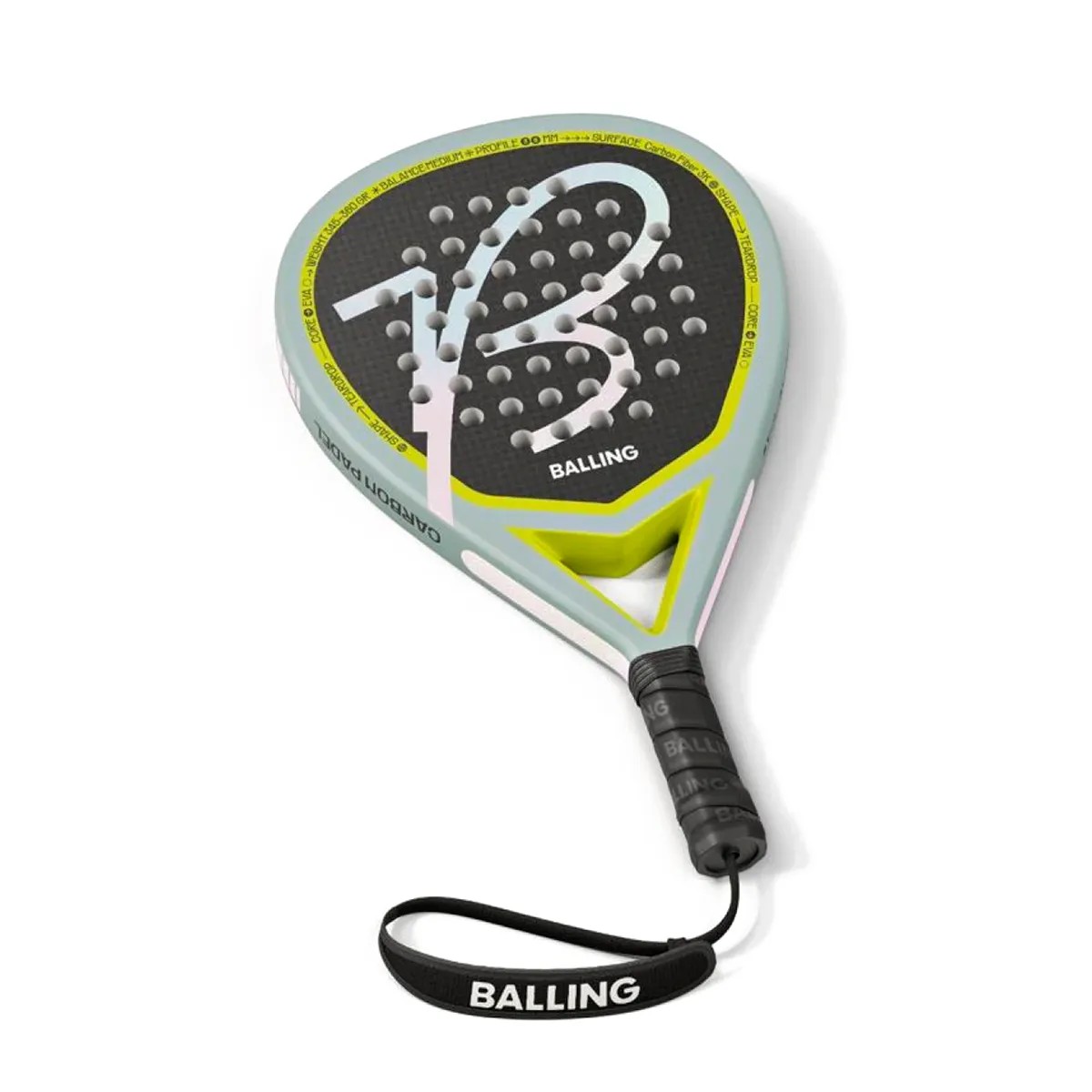 Paleta de Paddle Balling Fibra de Vidrio Mirage 3K TearDrop