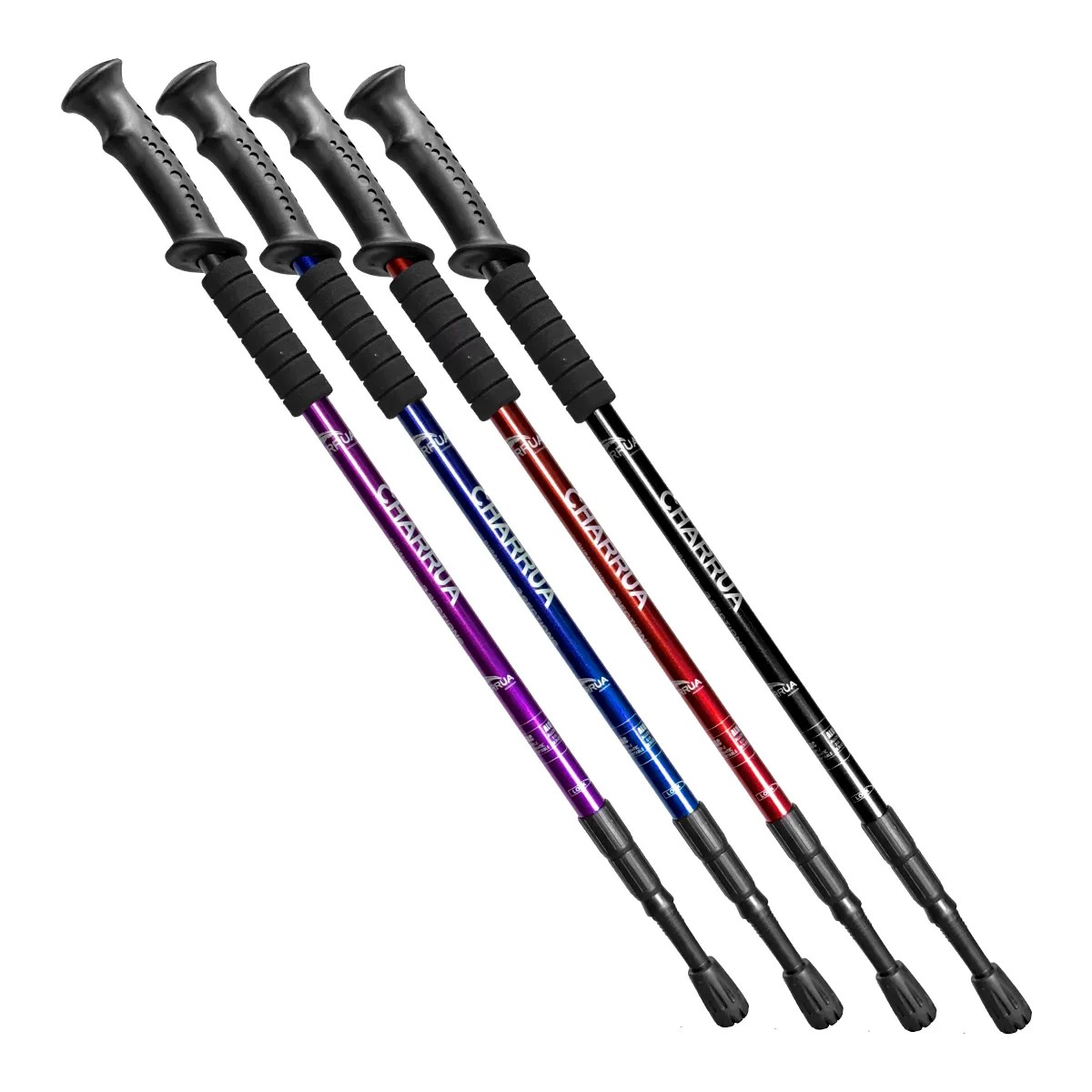 Bastón de Trekking de Aluminio 135 cm con Antishock