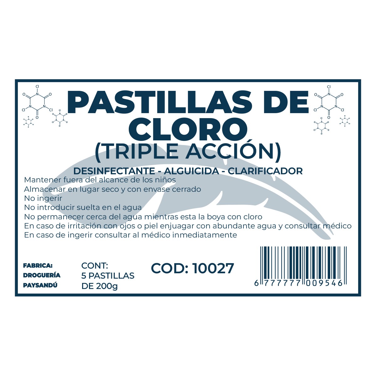 Pastillas De Cloro Triple Acción
