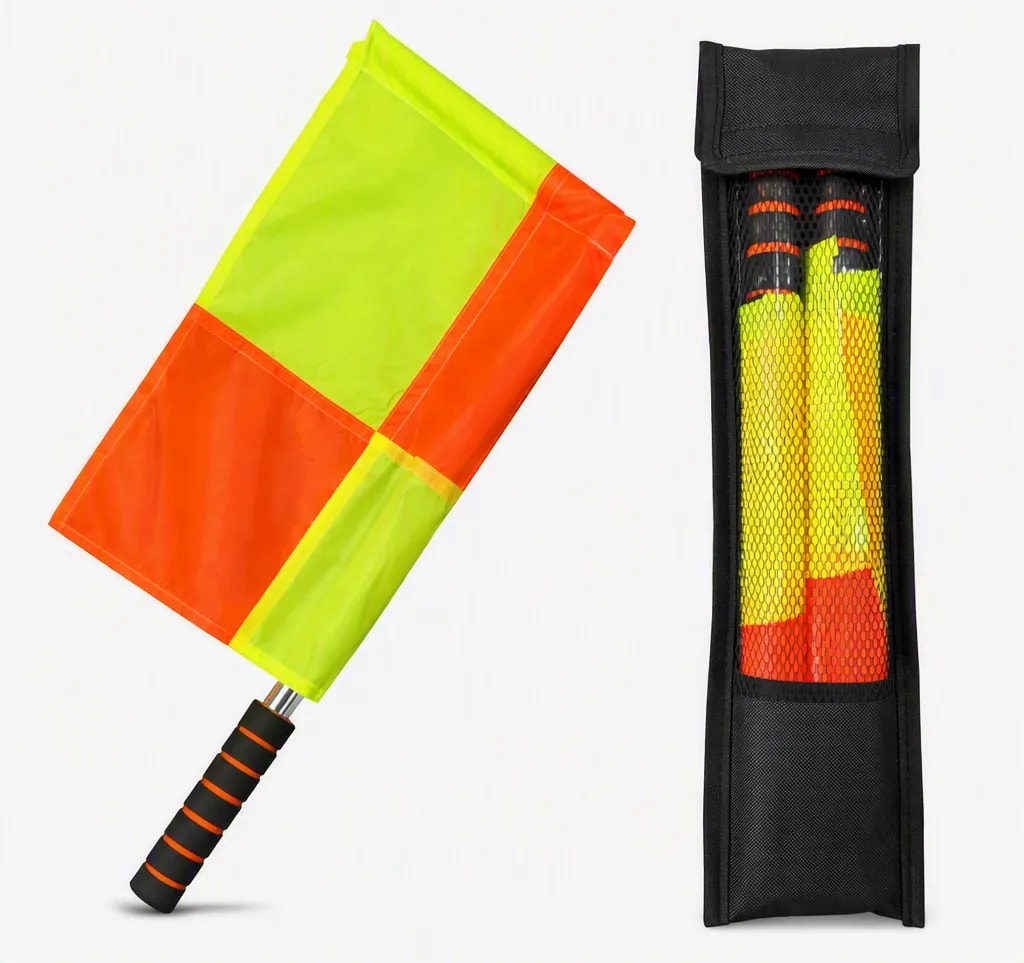 Banderín Árbitro Línea X2 Con Estuche