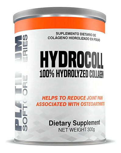 Colágeno Hidrolizado Platinum Hydrocoll Polvo 300g Libre Gluten Sin Sabor