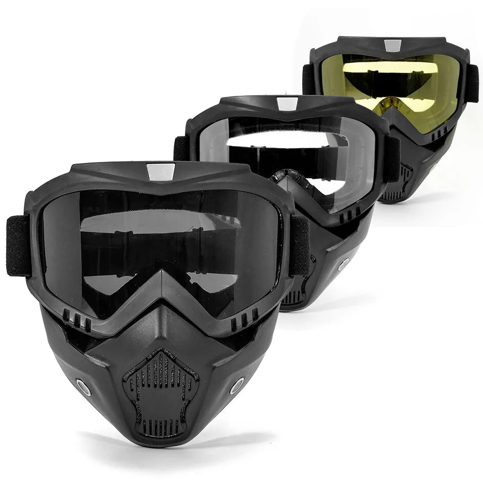 Mascara Para Motociclista Desmontable