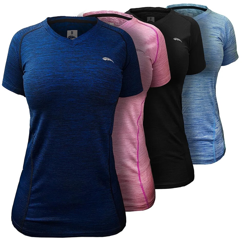 Remera Dry Fit Escote V – Femenina