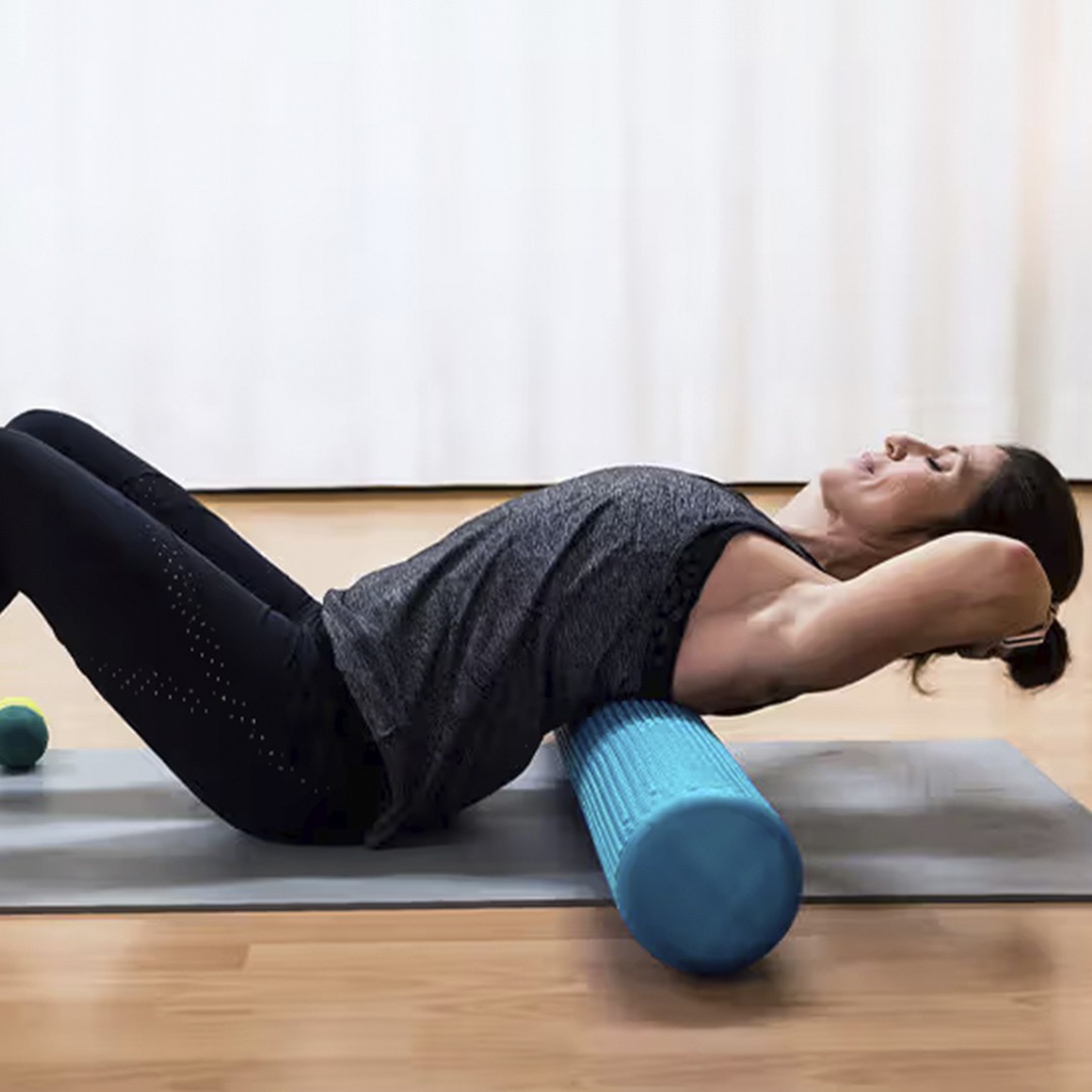 Rodillo Macizo De Goma Eva Para Yoga / Foam Roller – 90 Cm