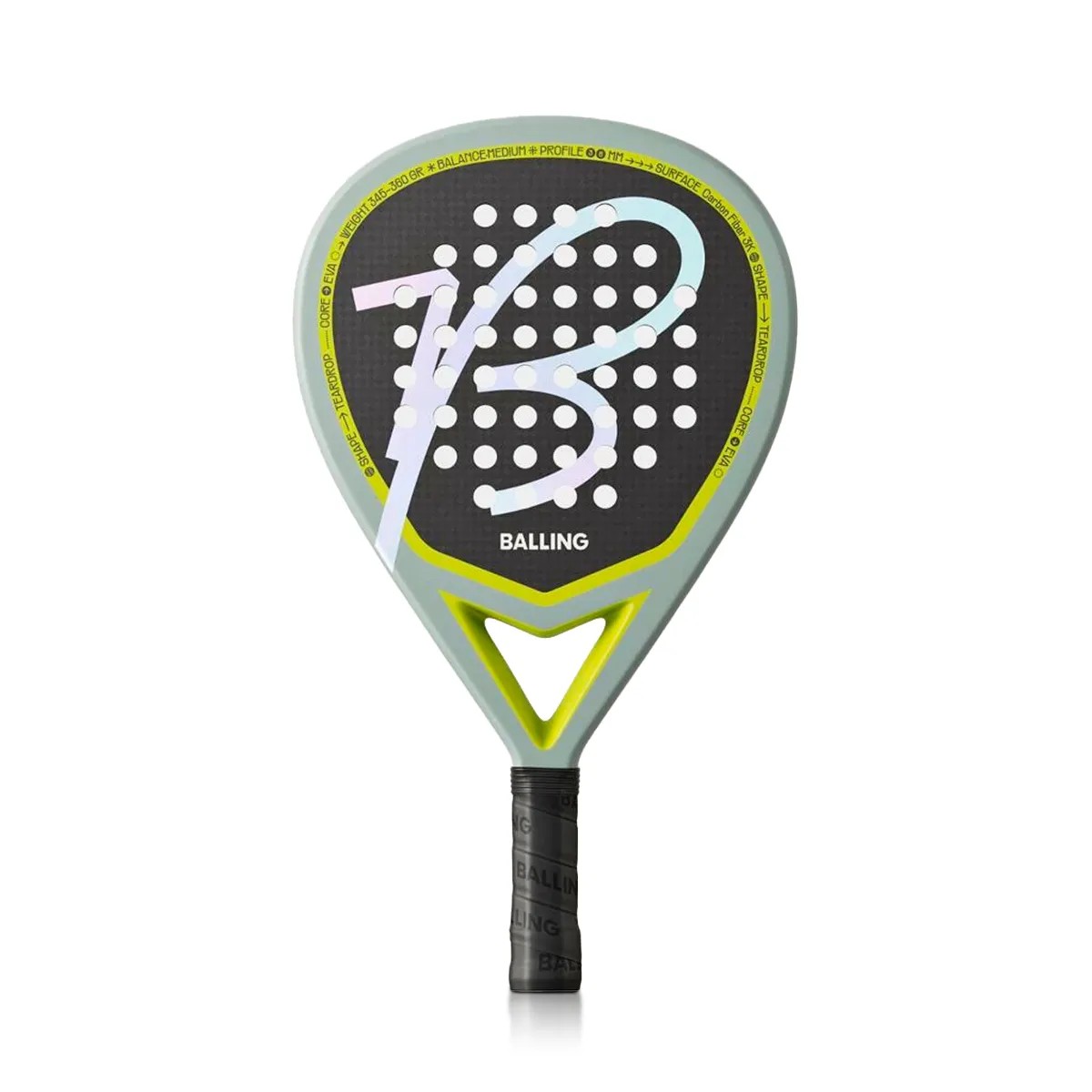 Paleta de Paddle Balling Fibra de Vidrio Mirage 3K TearDrop
