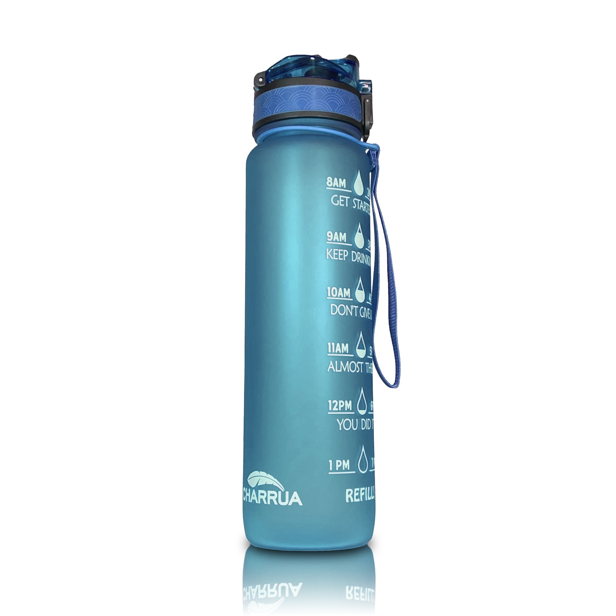 Botella de Agua Motivacional 1 Litro – Pico de Plástico