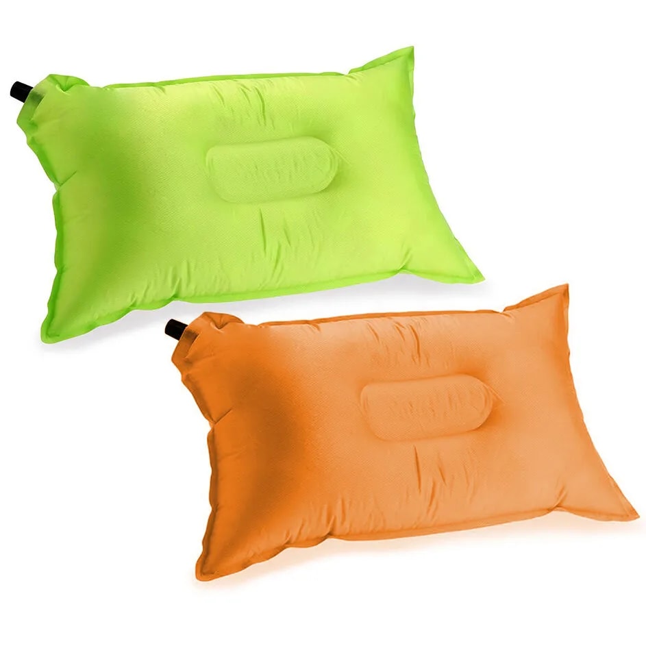 Almohada Autoinflable para Camping con Funda