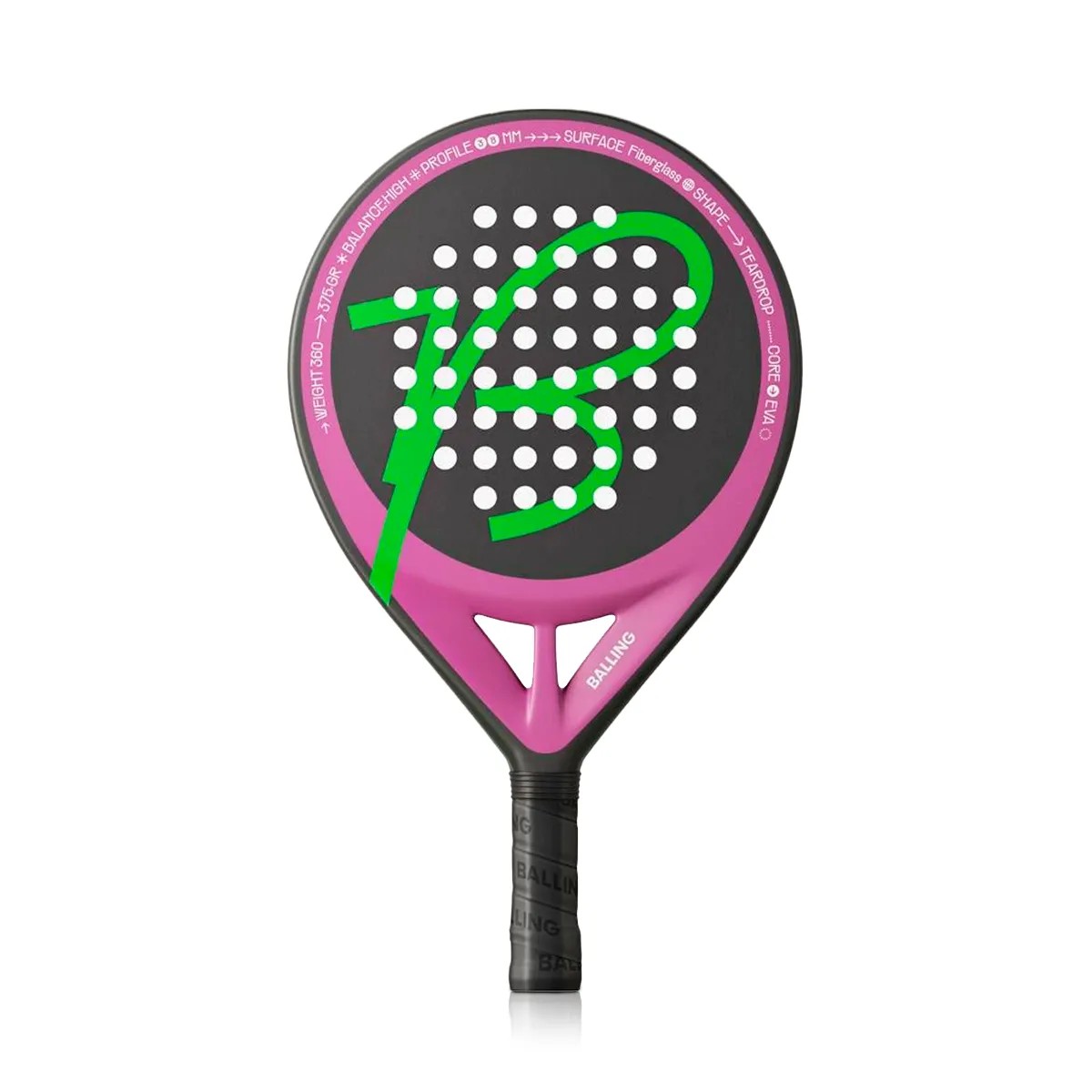 Paleta de Paddle Balling Fibra de Vidrio Aerial Teardrop