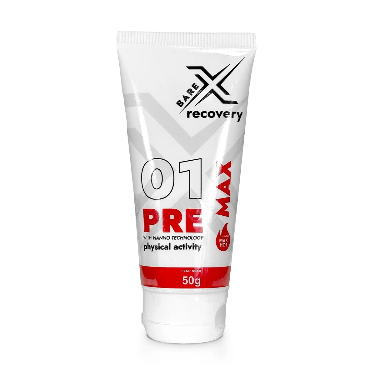 Crema Pre Entrenamiento Bare X Recovery 01 Pre Max Hot – 50 g