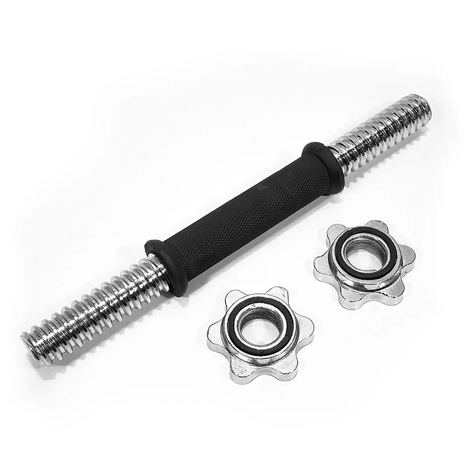 Barra De Cromo Con Tuercas De Seguridad 30cm