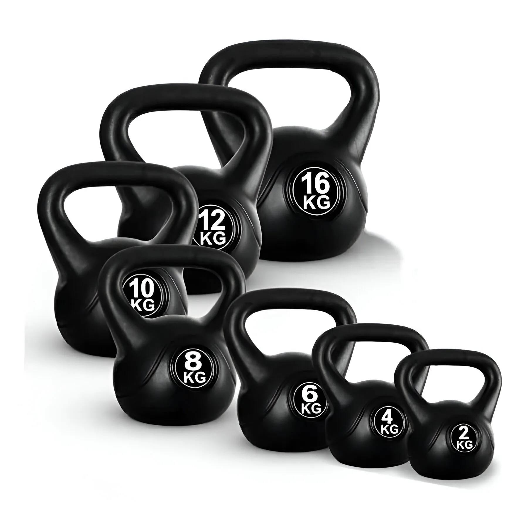 Pesa Rusa O Kettlebell Cemento Recubierta 4kg a 16kg
