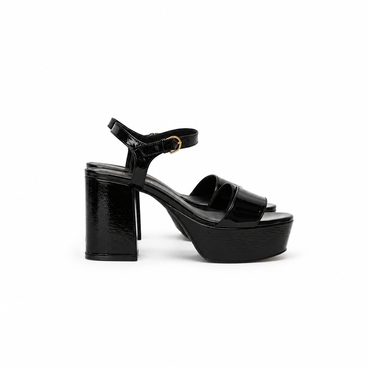 SANDALIA FIESTA DALIA CHAROL NEGRO