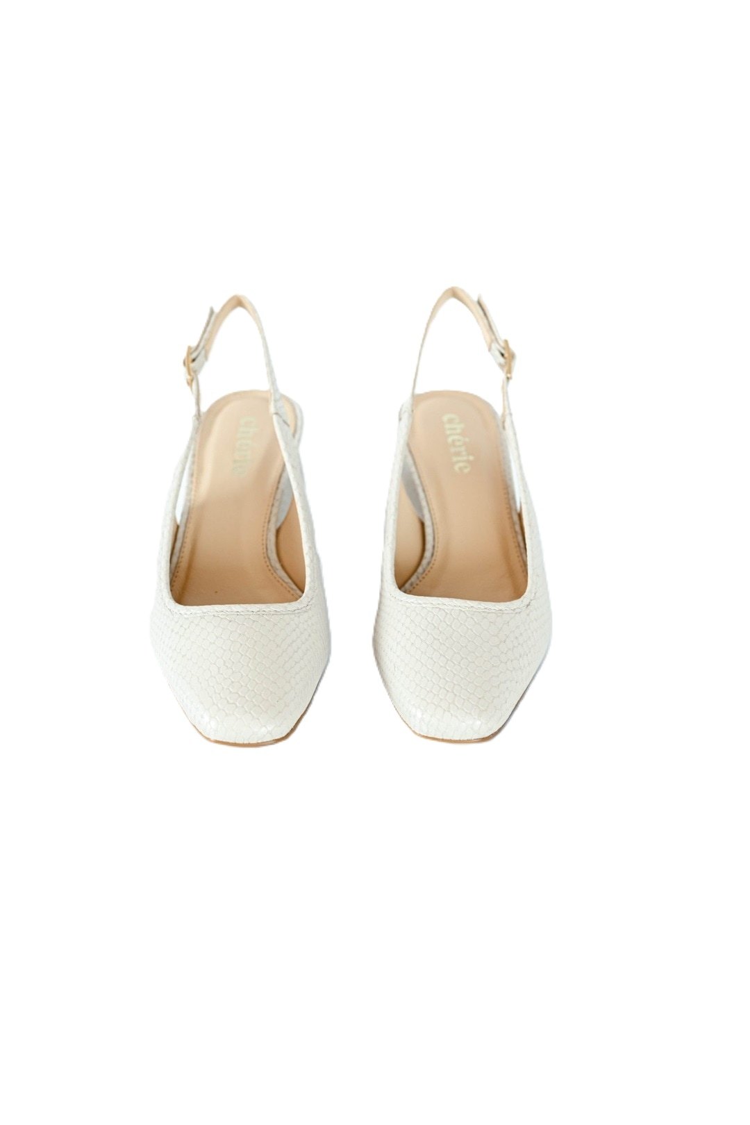 ZAPATO ZARA TEXTURED OFFWHITE